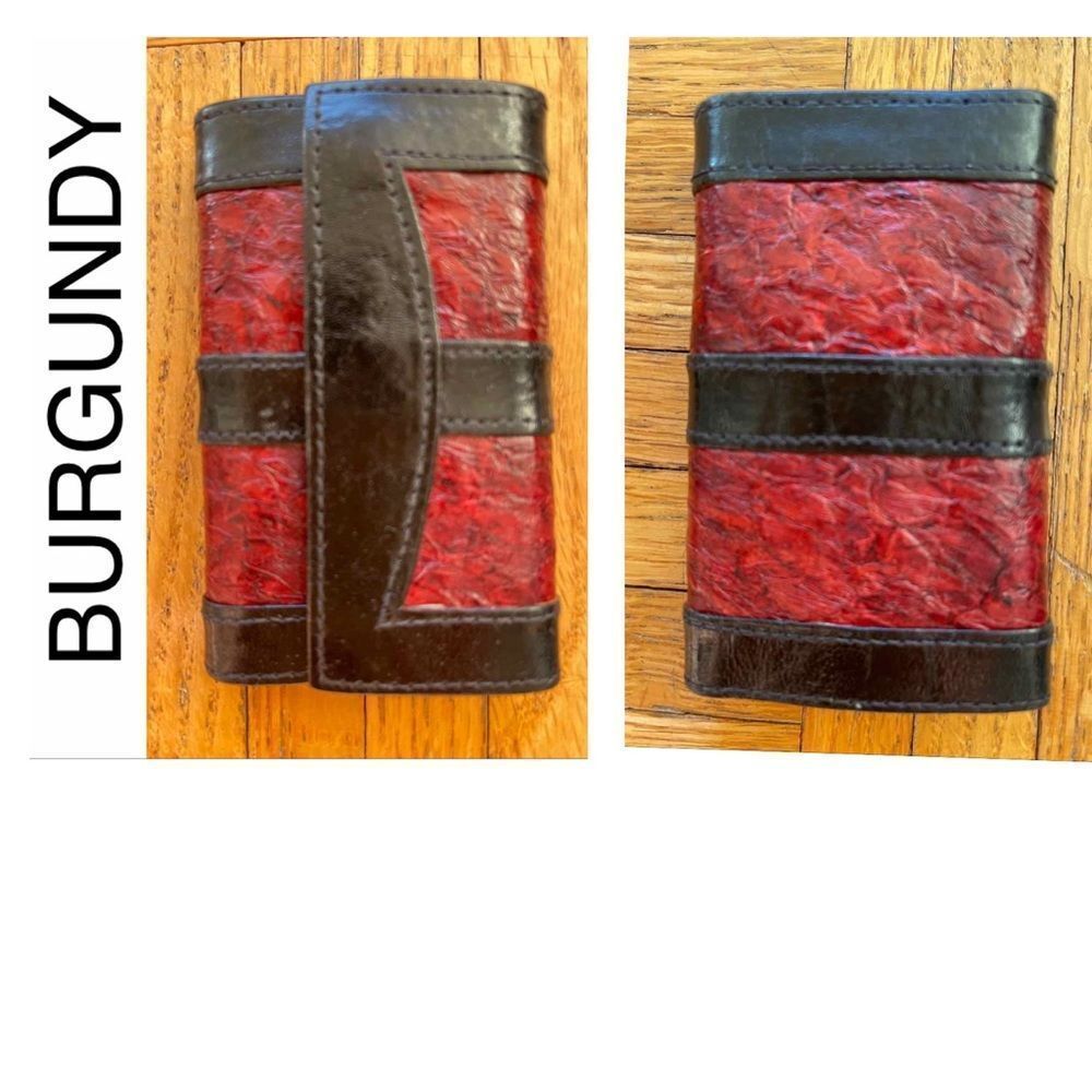 Men’s Fish Leather Key Chains From India NEW - Picture 3 of 8
